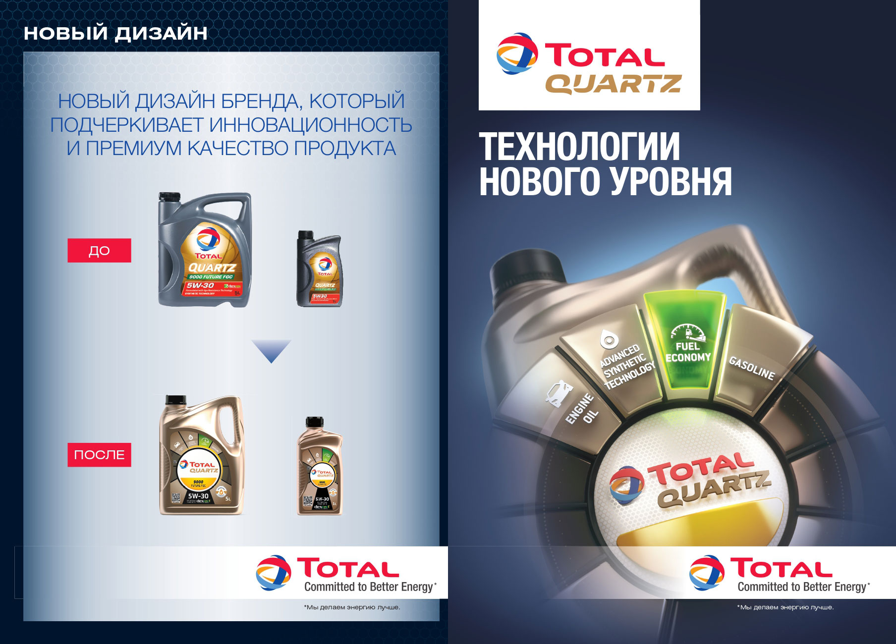 Total Lubrifiants представляет новый дизайн канистры для моторных масел |  Про дизайн | Advertology.Ru