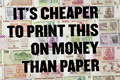   "CHEAPER THAN MONEY" 
: TBWA\Hunt\Lascaris 
: The Zimbabwean Newspaper 
: The Zimbabwean 