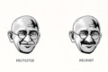   "Gandhi" 
: TBWA Singapore 
: Moustaches Make A Difference 
: Moustaches Make A Difference 