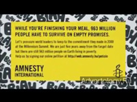  "Promises Dont Feed", : Amnesty International, : DDB Budapest