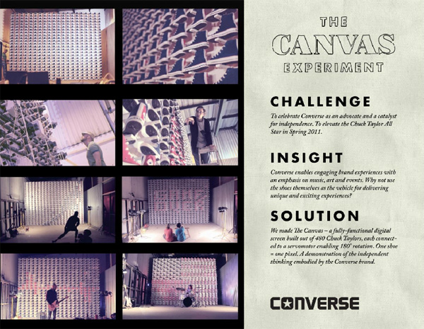   "The canvas experiment", : Converse, : Perfect Fools