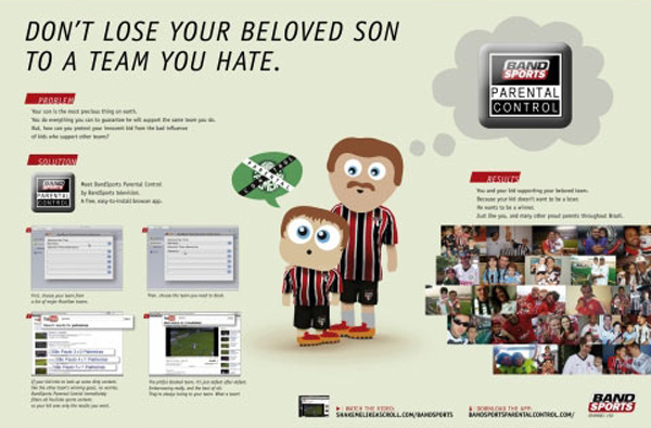   "Parental control", : Bandsports, : Ogilvy Brazil