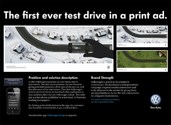   "Test drive", : Volkswagen, : TRY Advertising Agency