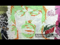   "Paintball gun street art", : Mountain Dew, : Redblue Viral