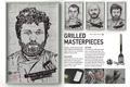 Печатная реклама "Grilled Masterpieces" 
Агентство: Depot WPF 
Рекламодатель: Кафе Ragout 
Бренд: Кафе Ragout 