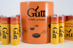 Упаковка "Battery coffee" 
Агентство: AIDA Pioneer Branding & Creative company 
Рекламодатель: GUTT Energy 